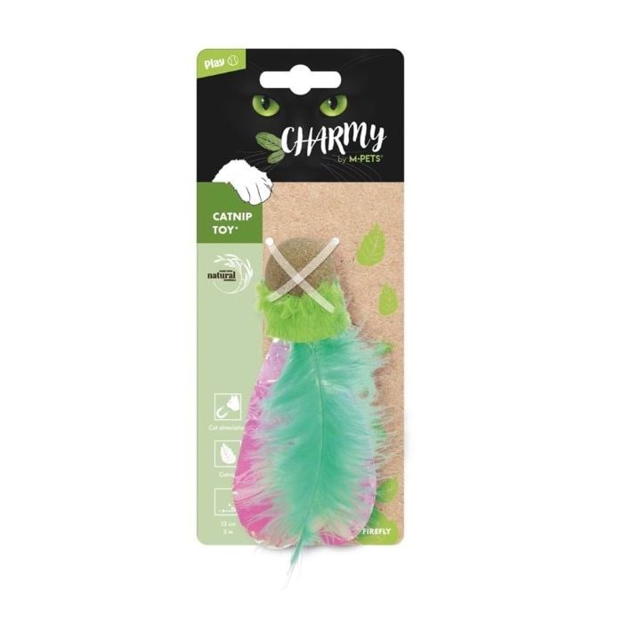 20640499 M-PETS CHARMY FIREFLY CATNİPLİ KEDİ OYUNCAĞI GREEN