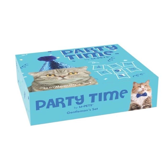 20644599 M-PETS PARTY TIME ERKEK KEDİLER İÇİN DOĞUM GÜNÜ SETİ