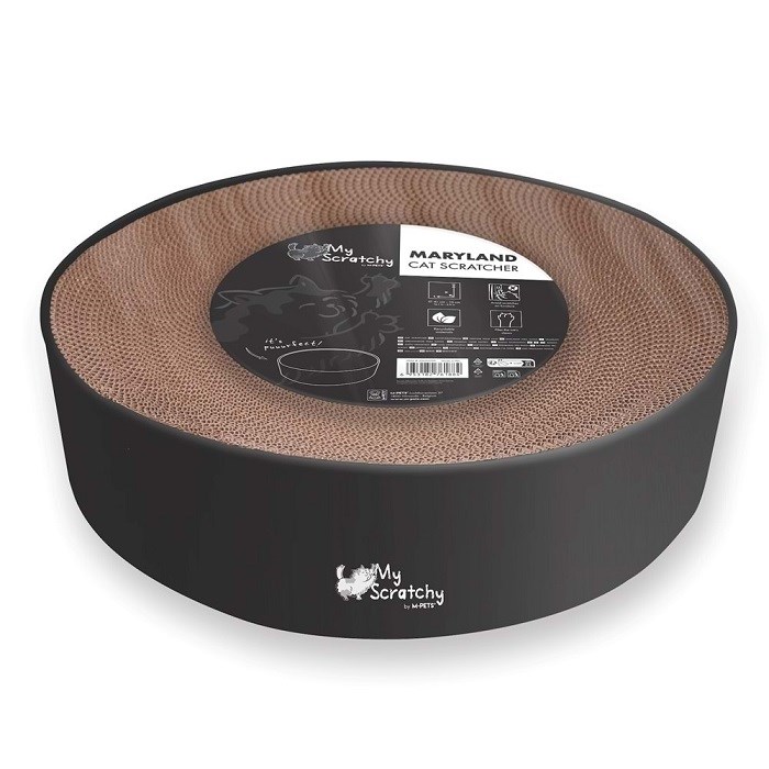 20645799 M-PETS MY SCRATCHY MARYLAND KARTON TIRMALAMA BLACK