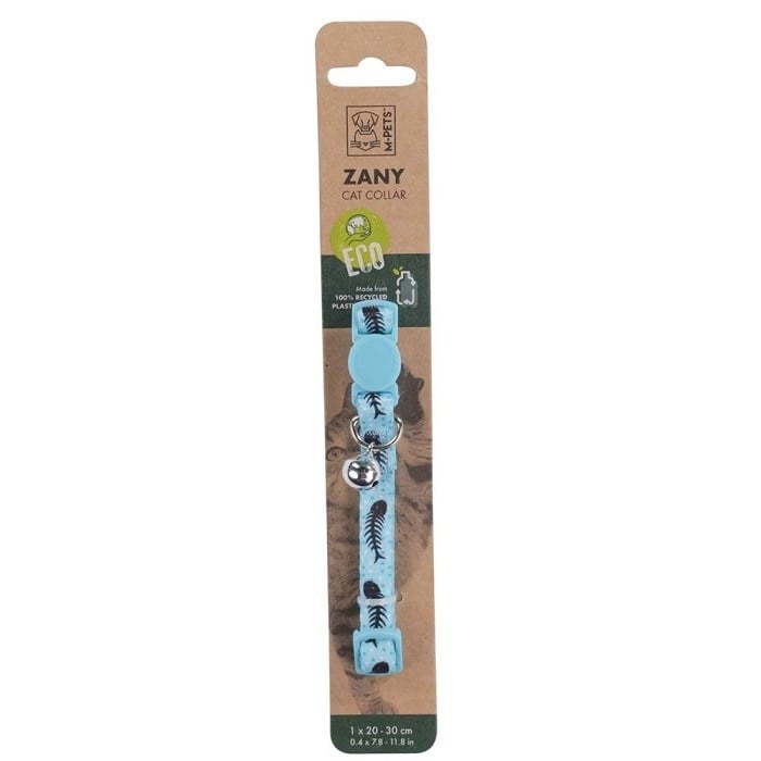 20800899 M-PETS ZANY KEDİ BOYUN ZİLLİ TASMASI BLACK/BLUE