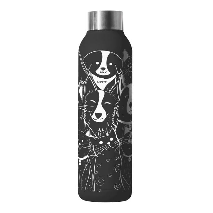 60002999 M-PETS PETJOY PURRFECT PETFAMİLY TERMOS 500ML  BLACK&WHİTE