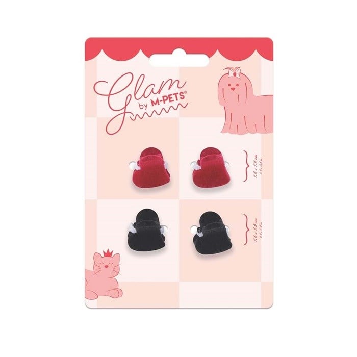 60901199 M-PETS GLAM KÖPEKLER İÇİN AKSESUAR TOKA BLACK/RED