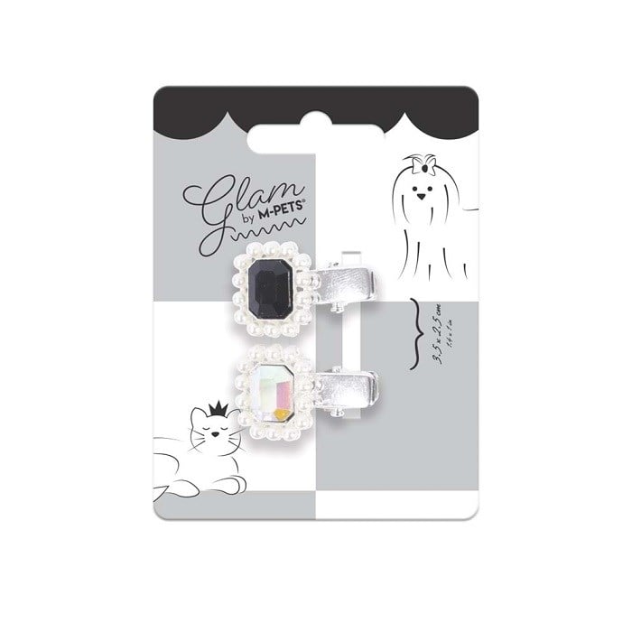 60901599 M-PETS GLAM KÖPEKLER İÇİN AKSESUAR TOKA BLACK/SİLVER