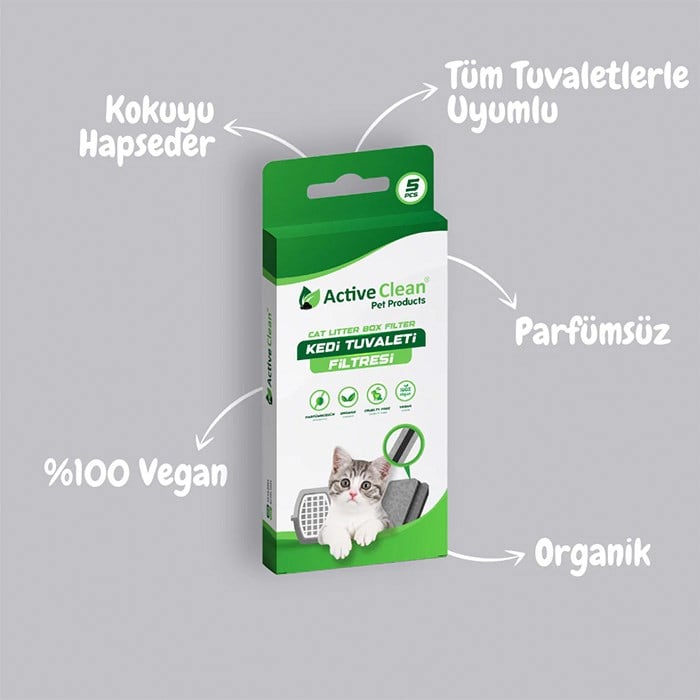 Active Clean Kedi Tuvaleti Filtresi