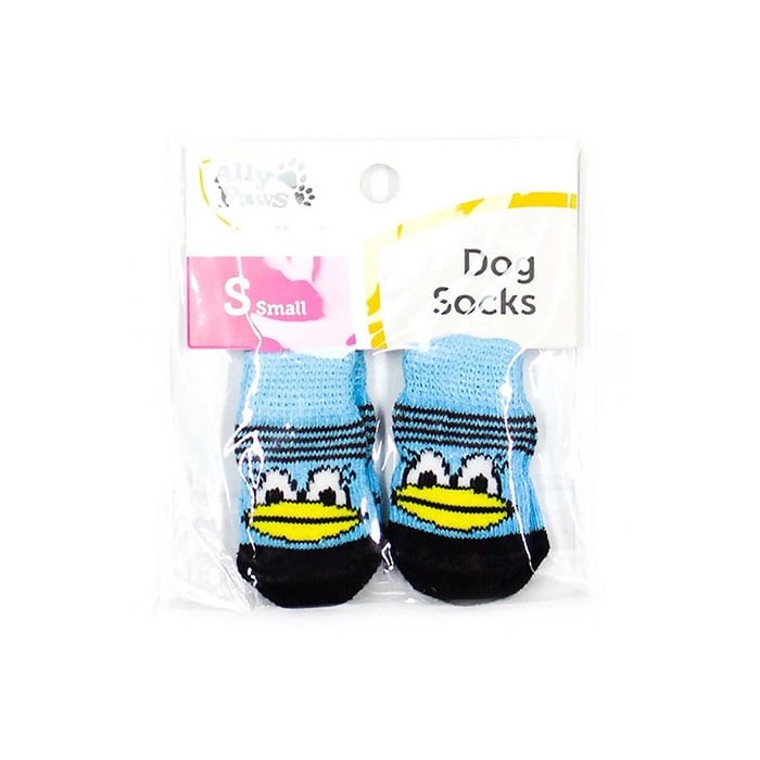 Ally Paws Köpekler İçin Kaymaz Tabanlı Çorap 4'lü (S)