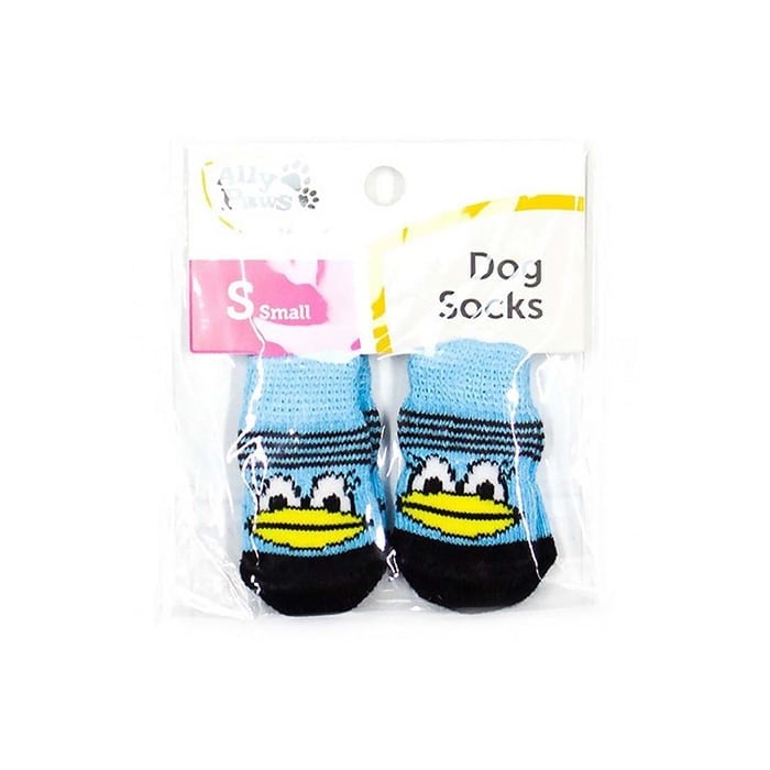 Ally Paws Köpekler İçin Kaymaz Tabanlı Çorap 4'lü (S)