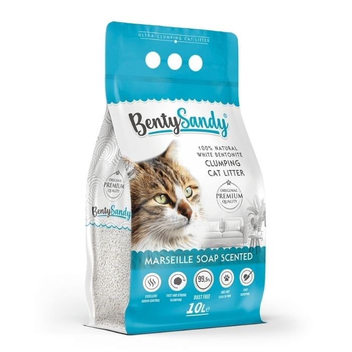 BentySandy 10 Lt Marsilya İnce Taneli Kedi Kumu
