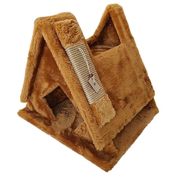 Botar Premium Tırmalama Kedi Evi Camel
