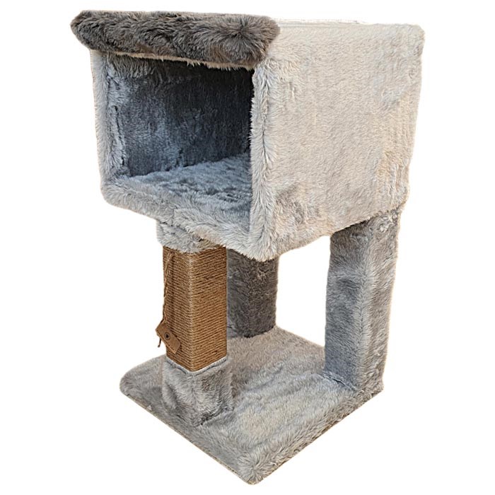Botar Single Kedi Evi Gri