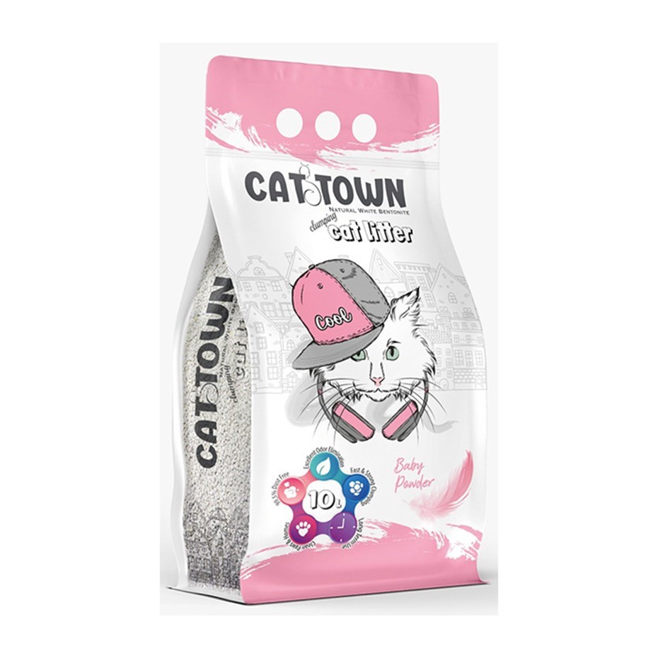 Cat Town 10 Lt Baby Pudralı İnce Tane
