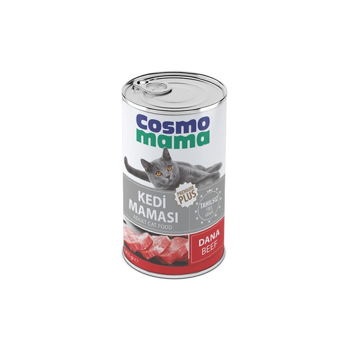Cosmo Kedi Konserve 415gr Dana Etli
