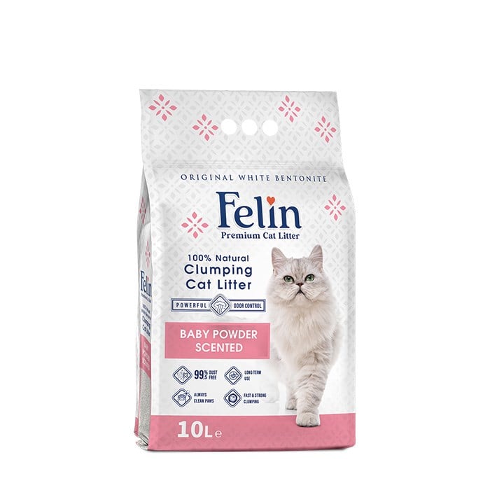 Felin 10 Lt Pudralı Kedi Kumu