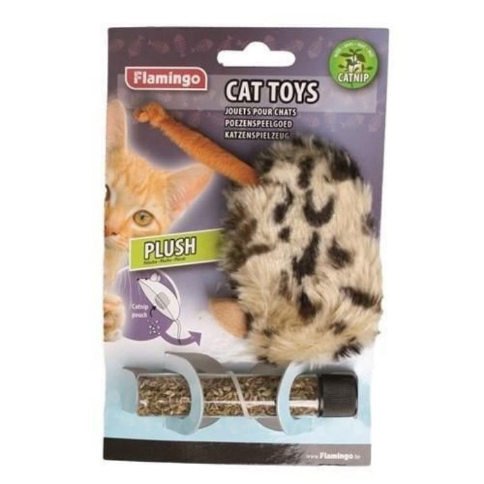 Flamingo Ct Beyaz Fare Mini Oyuncak + Cantipli