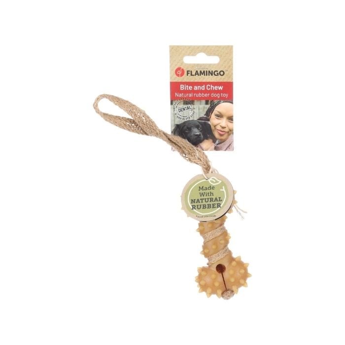 Flamingo Guma İp Sarılı Kemik Oyuncak