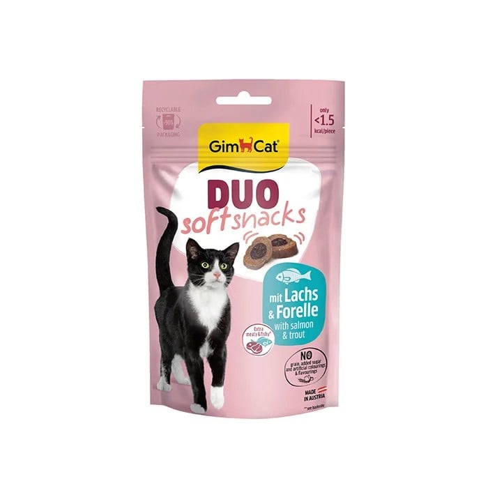 Gimcat Kedi Ödül 50gr Duo Soft Snacks With Salmon Trout