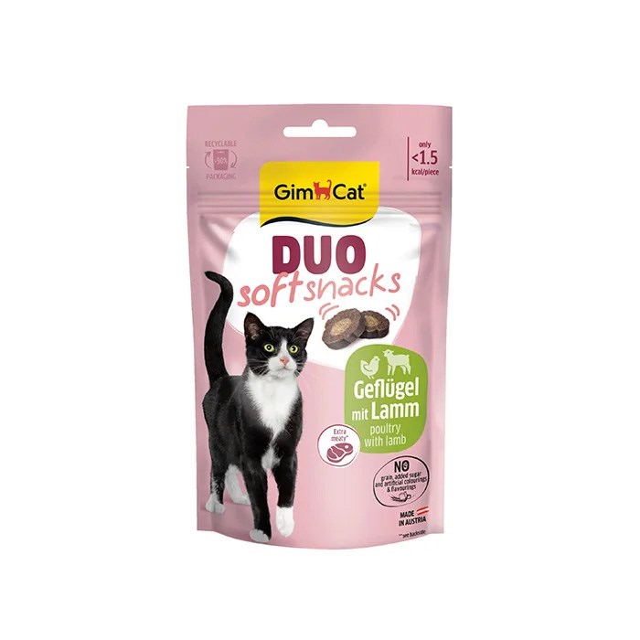 Gimcat Kedi Ödül 50gr Duo Soft Snacks Tavuk Kuzu
