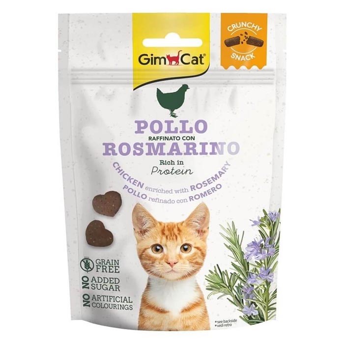 Gimcat Kedi Ödül Crunchy Snacks Chick.&Rosmery 50gr