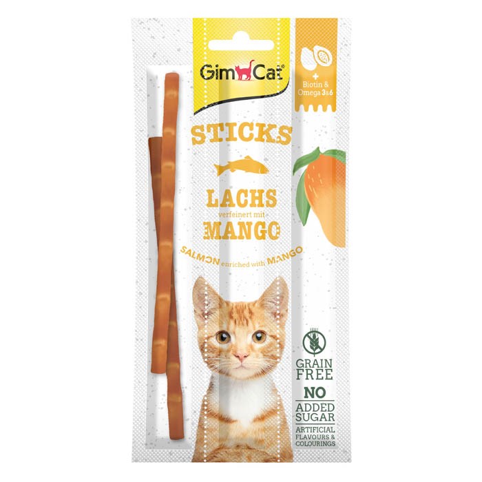 Gimcat Kedi Ödül Çubuğu 15gr Somunlu-Mangolu 3lü