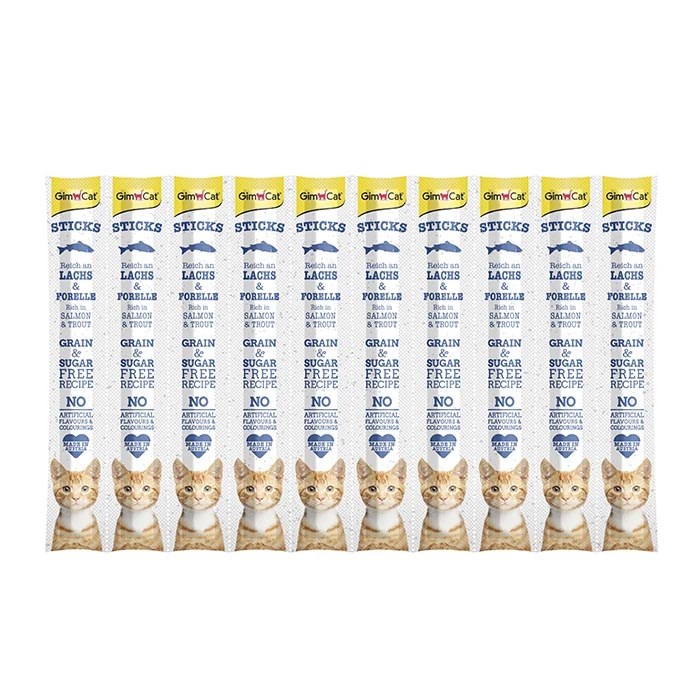 Gimcat Kedi Ödül Çubuğu Sticks Salmon 10pcs