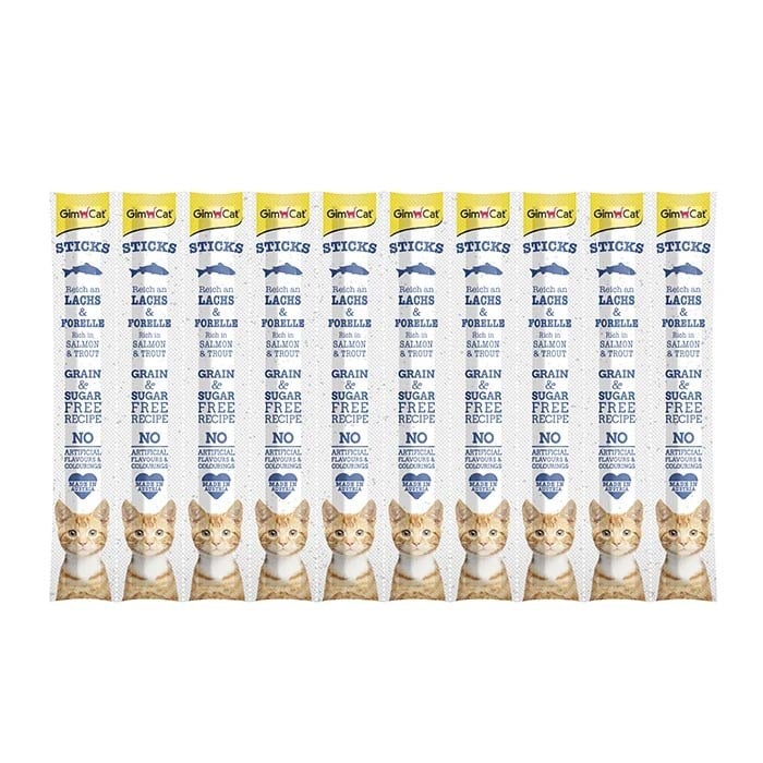 Gimcat Kedi Ödül Çubuğu Sticks Salmon 10pcs