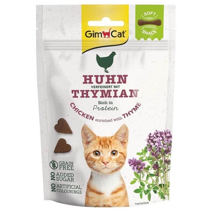 Gimcat Kedi Ödül Soft Snacks Chicken&Thyme 60gr