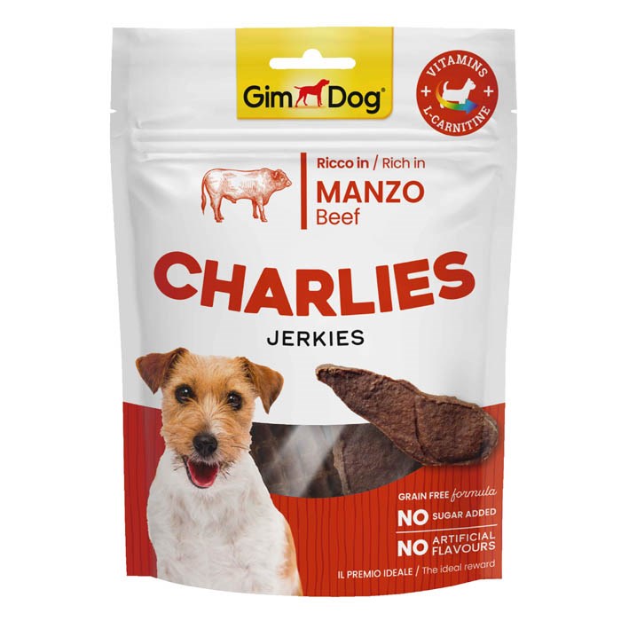 Gimdog Köpek Ödül 70gr Charlies Jerkies Sığır Etli