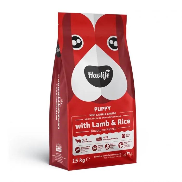 Havlife Köpek Yavru 15Kg Mini Kuzulu