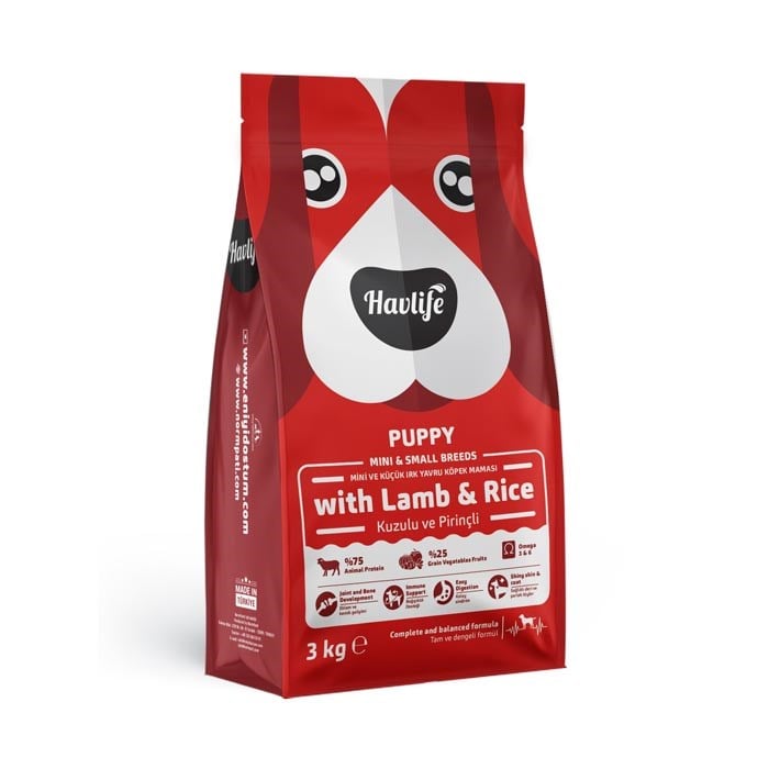 Havlife Köpek Yavru 3kg Mini Irk Kuzulu