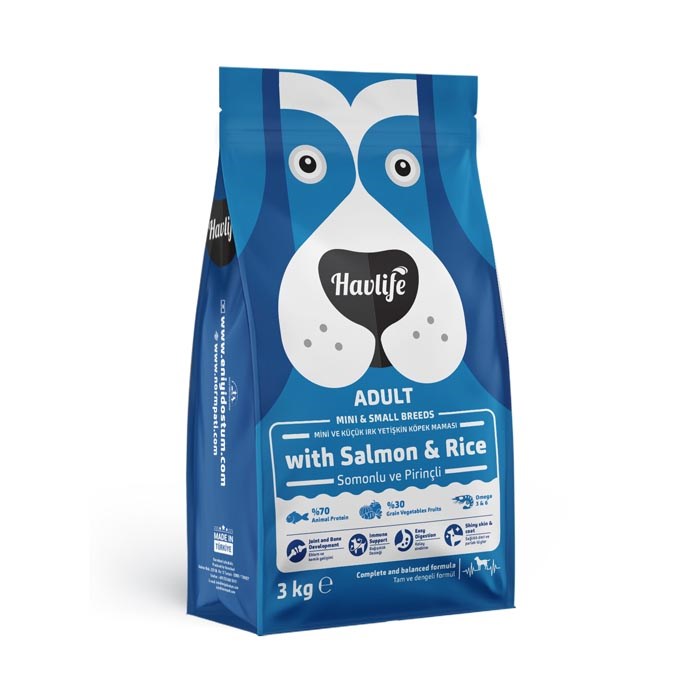 Havlife Köpek Yetişkin 3kg Mini Irk Somonlu