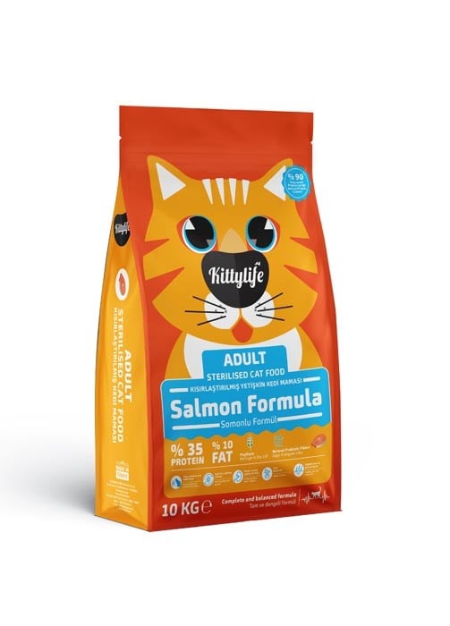Kitty Life 10 Kg Kedi Kısır Somonlu