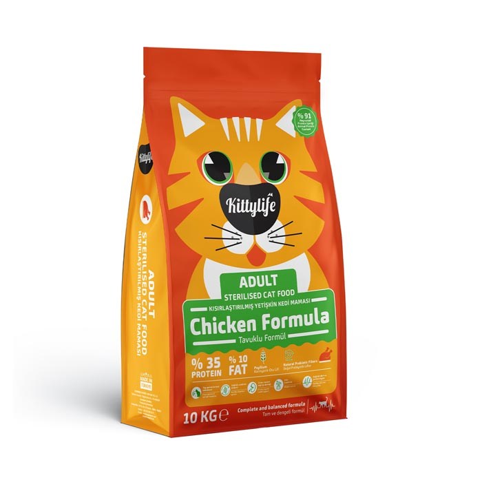 Kitty Life 10 Kg Kedi Kısır Tavuklu