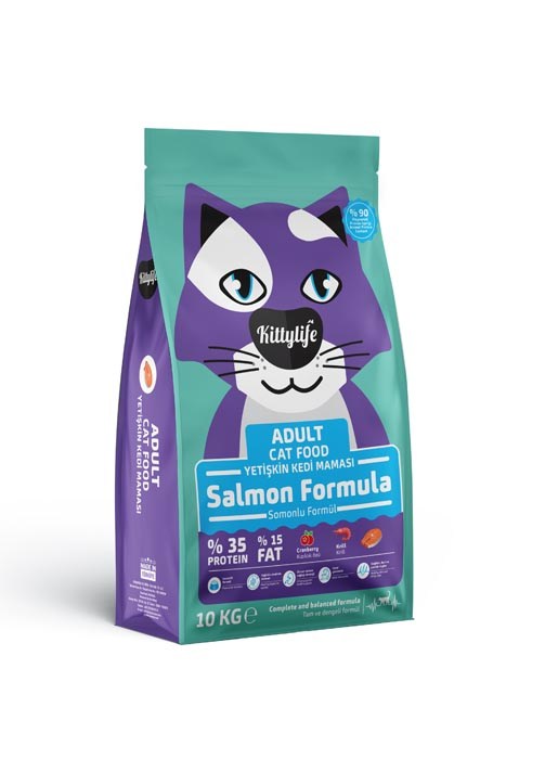 Kitty Life 10 Kg Yetişkin Kedi Somon