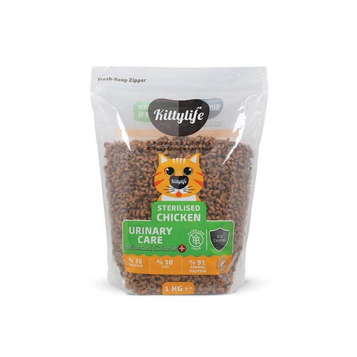 Kitty Life 1Kg Yetişkin Kısır Kedi Tavuklu