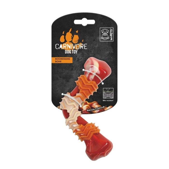 M-Pets Carnivore Dog Toy Boomerang Bone Pastırmalı