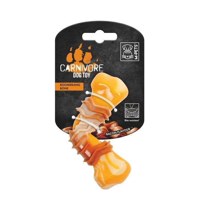 M-Pets Carnivore Doğ Toy Boomerang Bone Pastırmalı