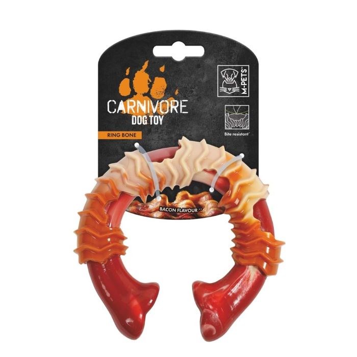 M-Pets Carnivore Dog Toy Ring Bone Pastırmalı