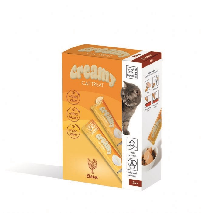 M-Pets Creamy Kedi 25*15gr Tavuklu