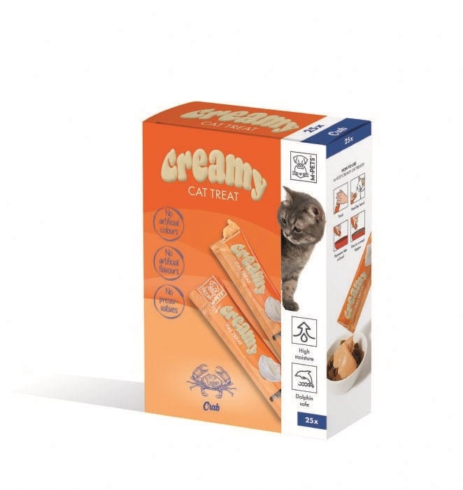 M-Pets Creamy Kedi 25*15gr Yengeçli