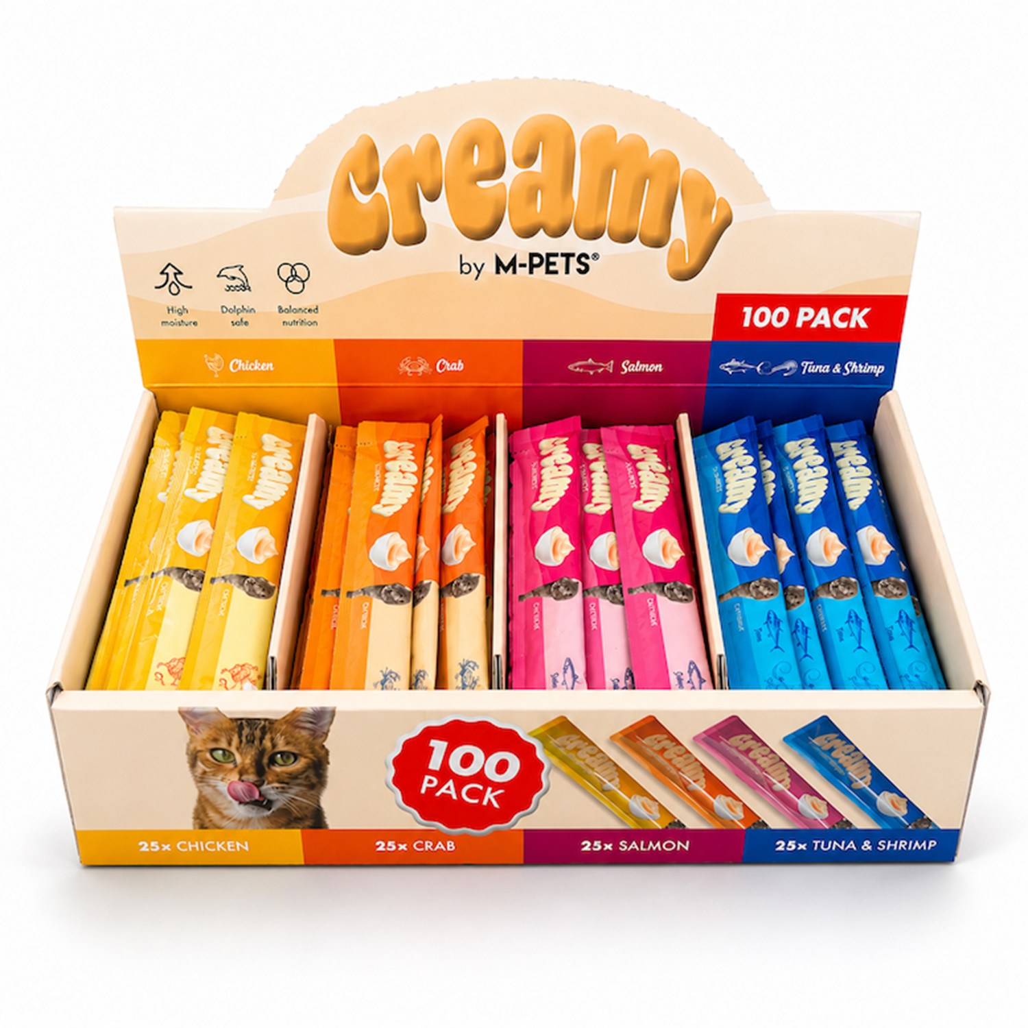 M-Pets Creamy Kedi 4 Lezzet 100*15gr