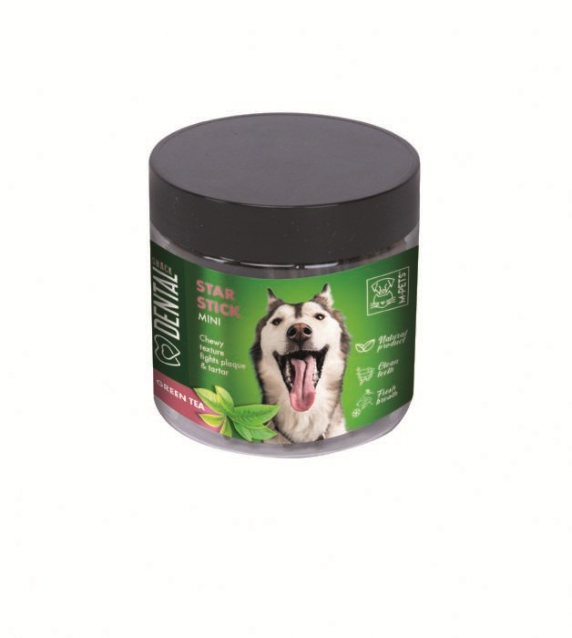 M-pets Dental Snack 110gr Green Tea Star Stick Mini Ödül