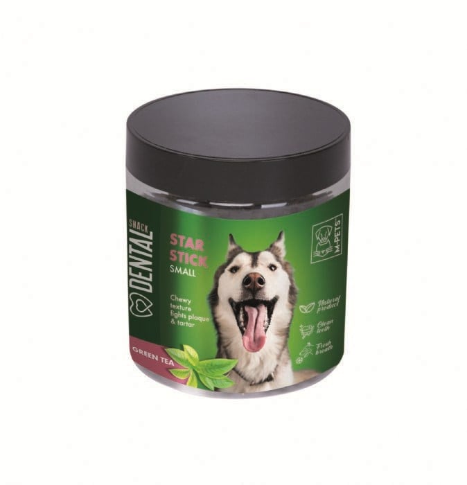 M-pets Dental Snack 170gr Green Tea Star Stick Mini Ödül