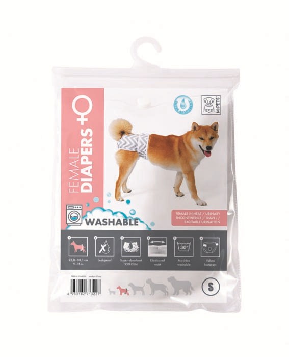 M-Pets Diapers Dişi Köpek Yıkanabilir Külot (S)