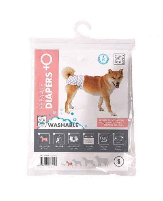 M-Pets Diapers Dişi Köpek Yıkanabilir Külot (S)