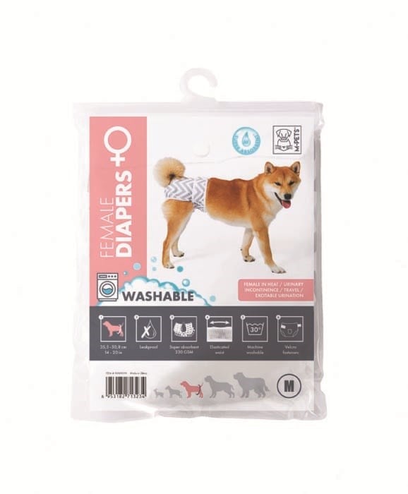 M-Pets Diapers Dişi Köpek Yıkanabilir Külot (M)