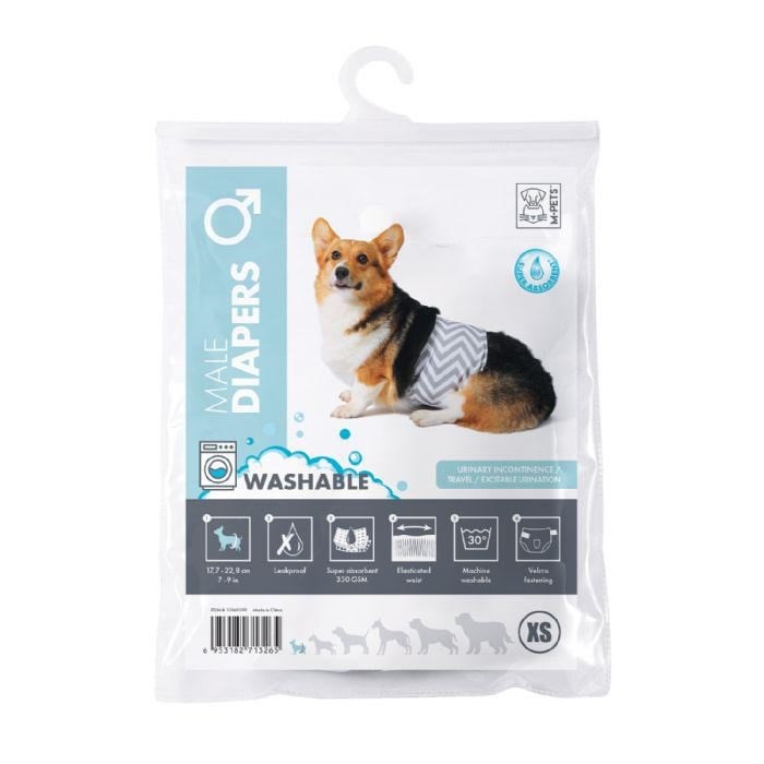 M-Pets Diapers Erkek Köpek Yıkanabilir Külot (XS)