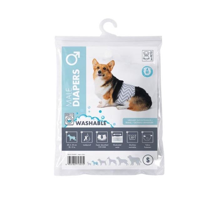 M-Pets Diapers Erkek Köpek Yıkanabilir Külot (S)
