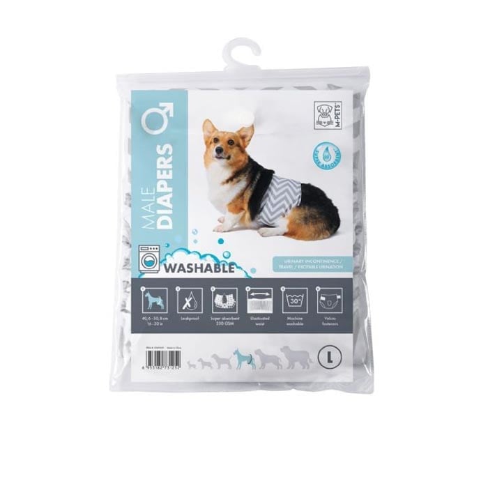 M-Pets Diapers Erkek Köpek Yıkanabilir Külot (L)