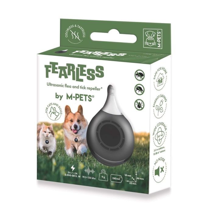 M-Pets Fearless Ultrasonic Pire Ve Kene Kovucu Black