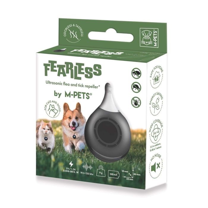 M-Pets Fearless Ultrasonic Pire Ve Kene Kovucu Black