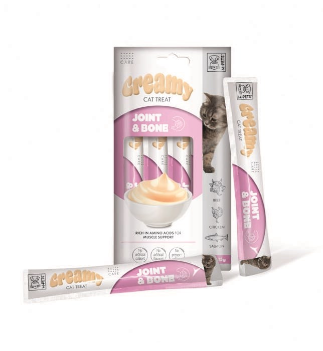 M-Pets Fonks.Joint&Bone Creamy Kedi Ödül 4*15Gr